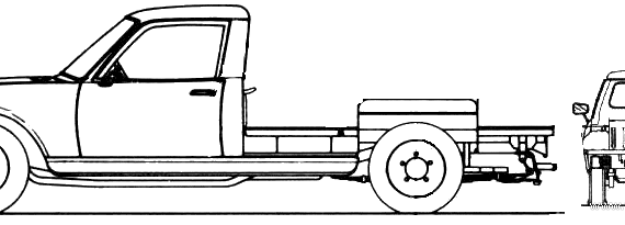 Peugeot 504 Chassis - Peugeot - drawings, dimensions, pictures of the car