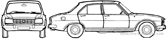 Peugeot 504 GL - Peugeot - drawings, dimensions, pictures of the car
