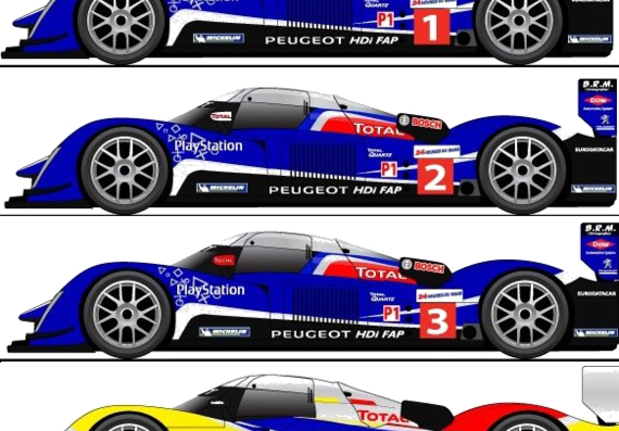 Peugeot 908 HDi FAP LM (2010) - Peugeot - drawings, dimensions, pictures of the car