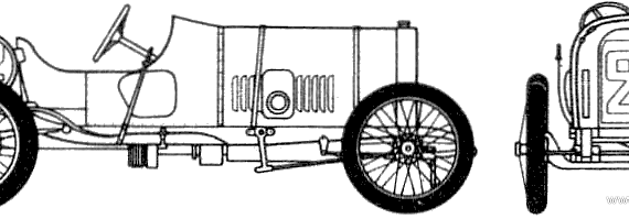 Peugeot GP (1913) - Peugeot - drawings, dimensions, pictures of the car