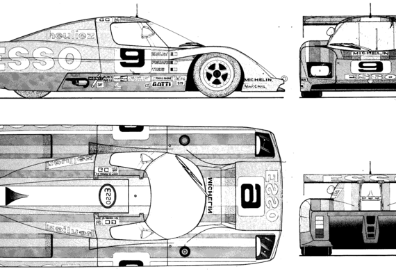 Peugeot WM ZNS 4T (1982) - Пежо - чертежи, габариты, рисунки автомобиля