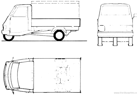 Piaggio Ape Car (1984) - Various cars - drawings, dimensions, pictures of the car