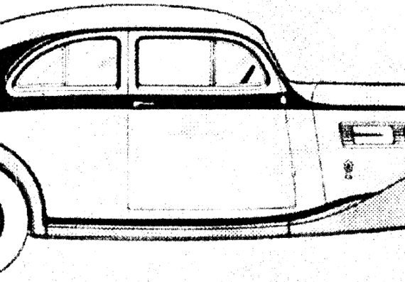 Pierce-Arrow Silver Arrow (1935) - Разные автомобили - чертежи, габариты, рисунки автомобиля