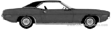 Plymouth Barracuda Gran Coupe (1971) - Плимут - чертежи, габариты, рисунки автомобиля