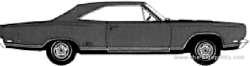 Plymouth Belvedere GTX 2-Door Hardtop (1969) - Plymouth - drawings, dimensions, pictures of the car