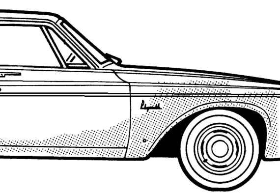 Plymouth Belvedere Station Wagon (1963) - Плимут - чертежи, габариты, рисунки автомобиля