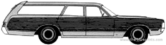 Plymouth Fury Sport Suburban Wagon (1970) - Плимут - чертежи, габариты, рисунки автомобиля