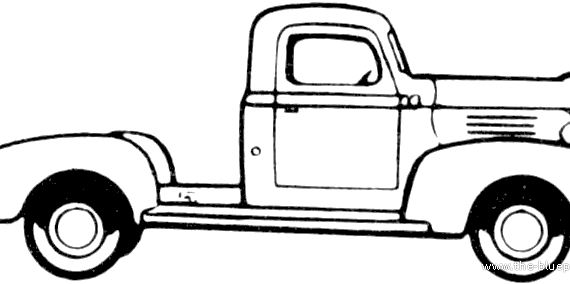 Plymouth Six Cab Chassis (1941) - Плимут - чертежи, габариты, рисунки автомобиля