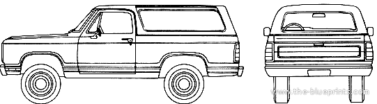Plymouth Trail Duster (1977) - Плимут - чертежи, габариты, рисунки автомобиля