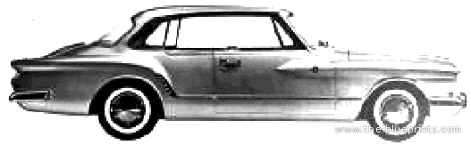 Plymouth Valiant 100 2-Door Hardtop (1961) - Плимут - чертежи, габариты, рисунки автомобиля