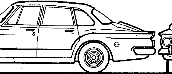 Plymouth Valiant 4-Door Sedan (1960) - Плимут - чертежи, габариты, рисунки автомобиля