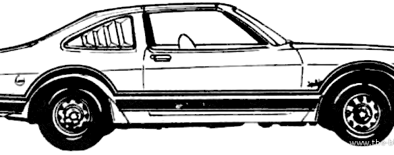 Plymouth Volare Coupe Super Pak (1977) - Плимут - чертежи, габариты, рисунки автомобиля