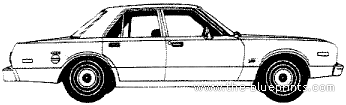 Plymouth Volare Sedan (1979) - Плимут - чертежи, габариты, рисунки автомобиля