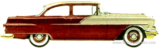 Pontiac 860 2-Door Sedan (1956) - Pontiac - drawings, dimensions, pictures of the car