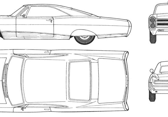 Pontiac Bonneville (1966) - Pontiac - drawings, dimensions, pictures of the car