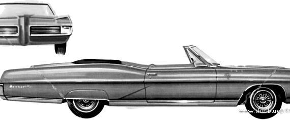 Pontiac Bonneville Convertible (1967) - Pontiac - drawings, dimensions, pictures of the car