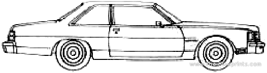 Pontiac Bonneville Coupe (1978) - Pontiac - drawings, dimensions, pictures of the car