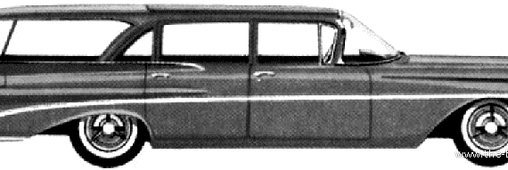 Pontiac Catalina Safari Wagon (1959) - Pontiac - drawings, dimensions, pictures of the car