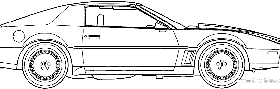 Pontiac Firebird Trans An (1982) - Понтиак - чертежи, габариты, рисунки автомобиля