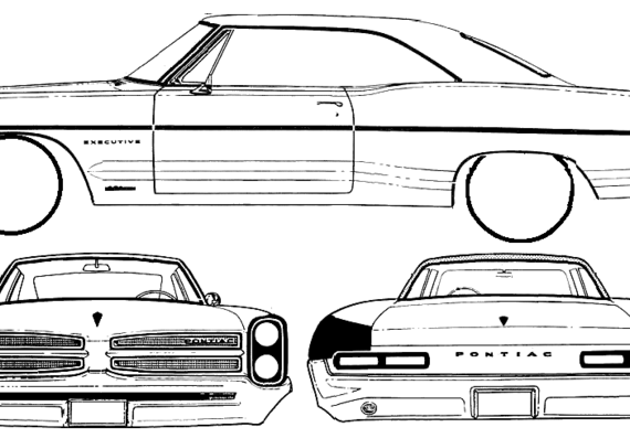 Pontiac Star Chief Executive 2-Door Hardtop (1966) - Понтиак - чертежи, габариты, рисунки автомобиля