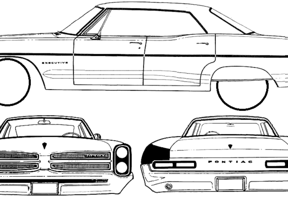 Pontiac Star Chief Executive 4-Door Hardtop (1966) - Понтиак - чертежи, габариты, рисунки автомобиля