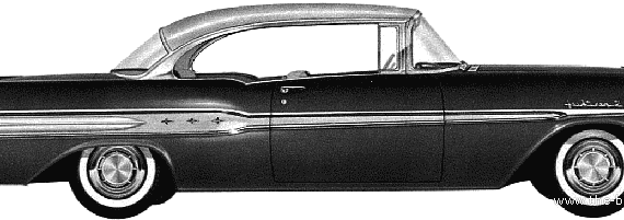 Pontiac Super Chief Catalina 2-Door Hardtop (1957) - Pontiac - drawings, dimensions, pictures of the car