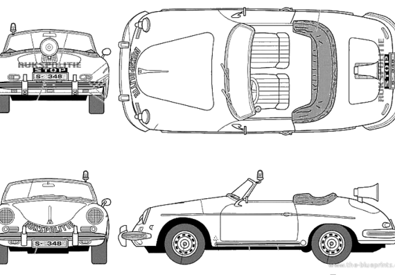 Porsche 356B Patrol Car - Porsche - drawings, dimensions, pictures of the car