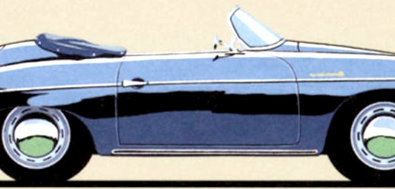 Porsche 356 A Speedster (1957) - Porsche - drawings, dimensions, pictures of the car