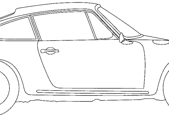 Porsche 901 (1963) - Порше - чертежи, габариты, рисунки автомобиля