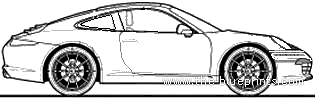 Porsche 911 3.4 Carrera 991 (2012) - Porsche - drawings, dimensions, pictures of the car