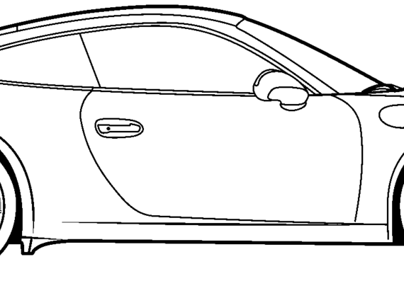 Porsche 911 Carerra (991) (2014) - Порше - чертежи, габариты, рисунки автомобиля