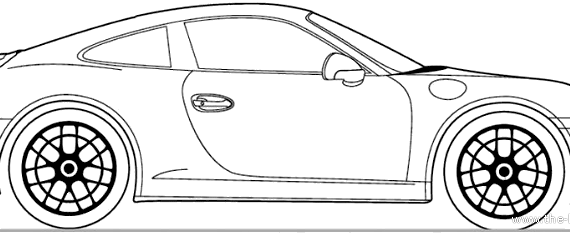 Porsche 911 Carrera 991 - Porsche - drawings, dimensions, pictures of the car