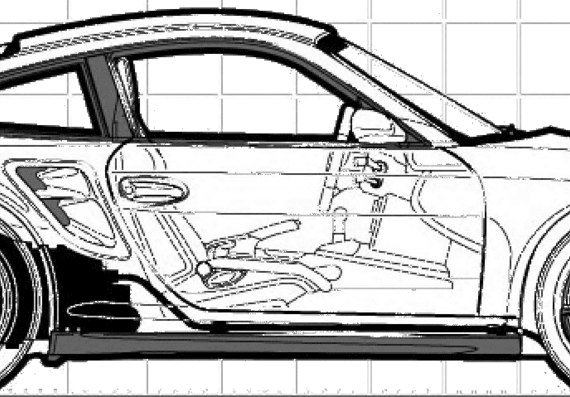 Porsche 911 GT2 (997) (2008) - Porsche - drawings, dimensions, pictures of the car