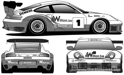 Porsche 911 GT3 3.8 (996) (2006) - Porsche - drawings, dimensions, pictures of the car