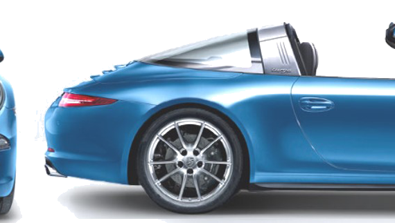 Porsche 911 Targa 4S (2014) - Порше - чертежи, габариты, рисунки автомобиля