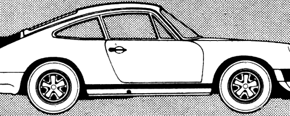 Porsche 911 Turbo (1980) - Порше - чертежи, габариты, рисунки автомобиля