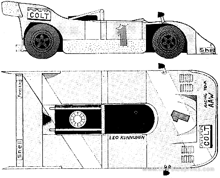 Porsche 917-10 Silverstone (1971) - Porsche - drawings, dimensions, pictures of the car