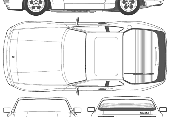 Porsche 944 Turbo (1987) - Porsche - drawings, dimensions, pictures of the car