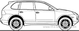 Porsche Cayenne 4.8 Turbo (2007) - Porsche - drawings, dimensions, pictures of the car