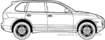 Porsche Cayenne (955) (2007) - Porsche - drawings, dimensions, pictures of the car