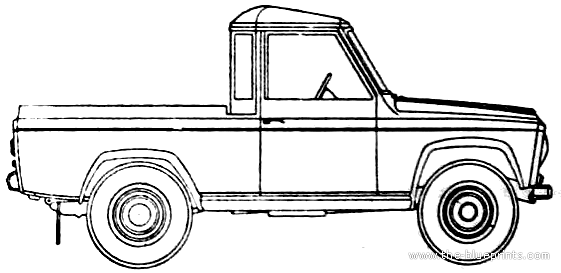 Portaro Pick-Up - Разные автомобили - чертежи, габариты, рисунки автомобиля