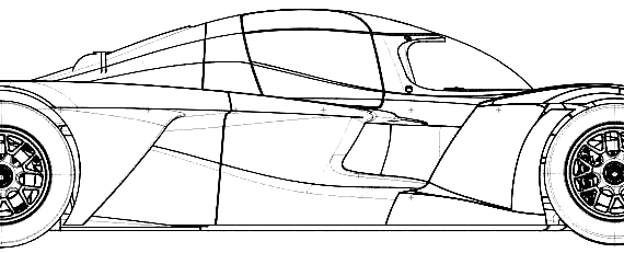 Praga R1 (2014) - Разные автомобили - чертежи, габариты, рисунки автомобиля