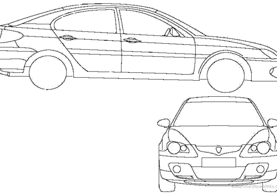 Proton GEN-II (2007) - Разные автомобили - чертежи, габариты, рисунки автомобиля