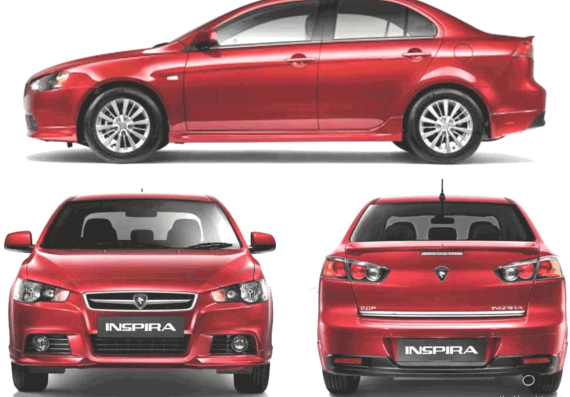 Proton Inspira (2011) - Various cars - drawings, dimensions, pictures of the car