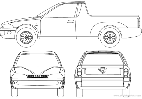 Proton Jumback (2005) - Разные автомобили - чертежи, габариты, рисунки автомобиля