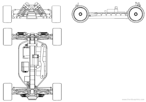 RC18 - Разные автомобили - чертежи, габариты, рисунки автомобиля