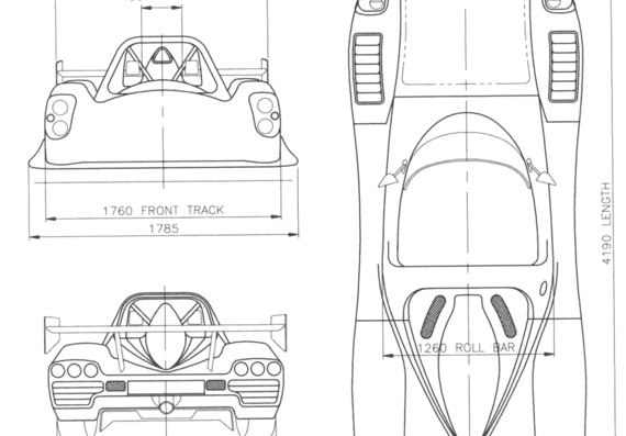 Radical SR3 - Radical - drawings, dimensions, figures of the car