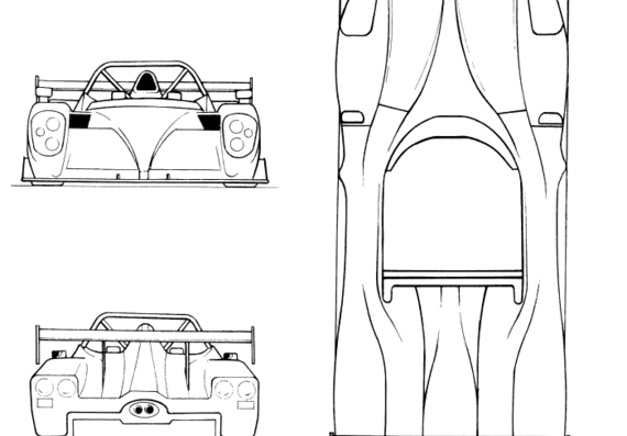 Radical SR4 - Радикал - чертежи, габариты, рисунки автомобиля