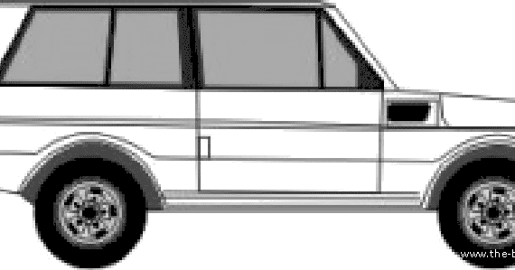 Rangr Rover (1978) - Рендж Ровер - чертежи, габариты, рисунки автомобиля
