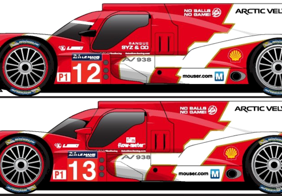 Rebellion R-One Toyota Le Mans (2014) - Various cars - drawings, dimensions, pictures of the car